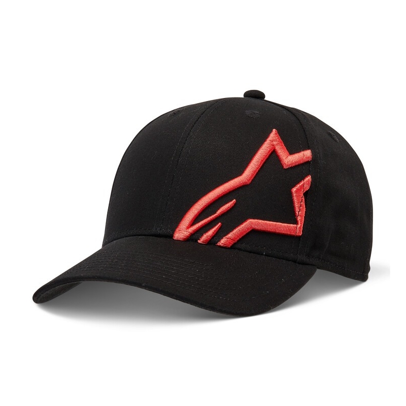 Kšiltovka Alpinestars Corp Snap 2 Hat černo-fluo červená