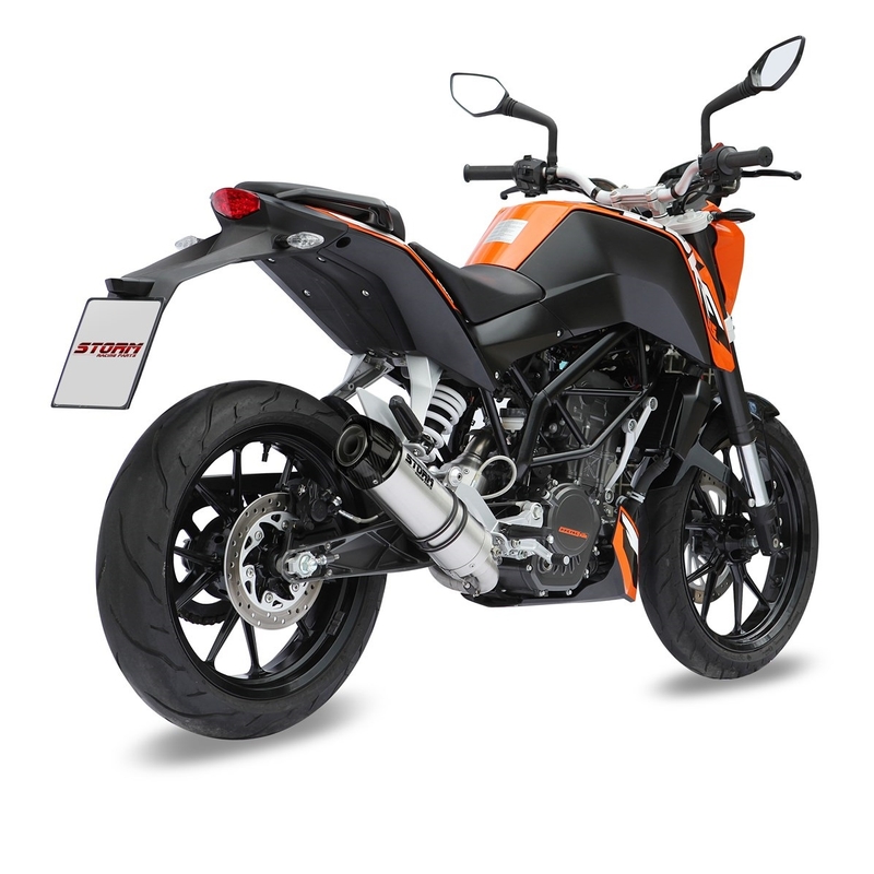 Full exhaust system 1x1 STORM GP Stainless Steel with carbon cap