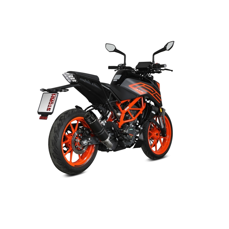 Full exhaust system 1x1 STORM GP Black with carbon cap