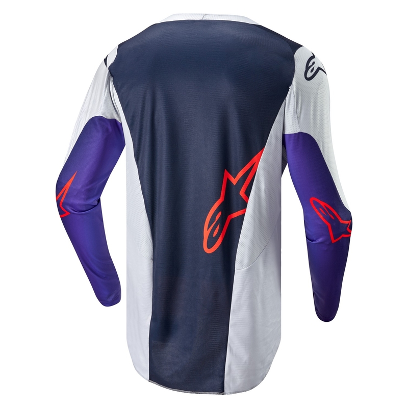 Koszulka motocrossowa Alpinestars Racer Hoen w kolorze szaro-niebiesko-pomarańczowym