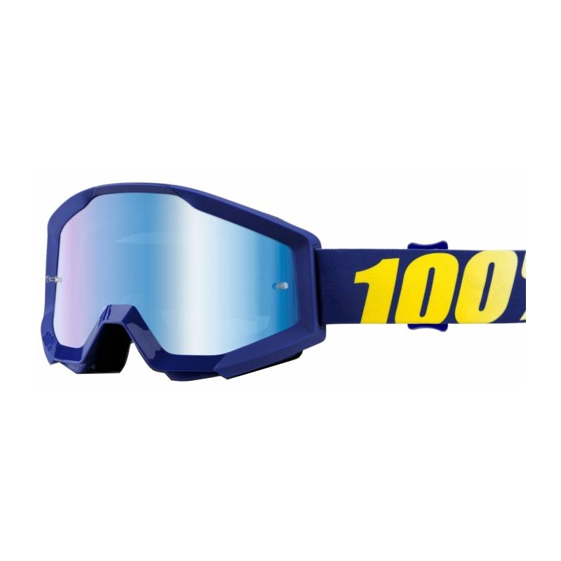 Gogle 100% Strata Hope (niebieska chrom szyba z pinami do folii)