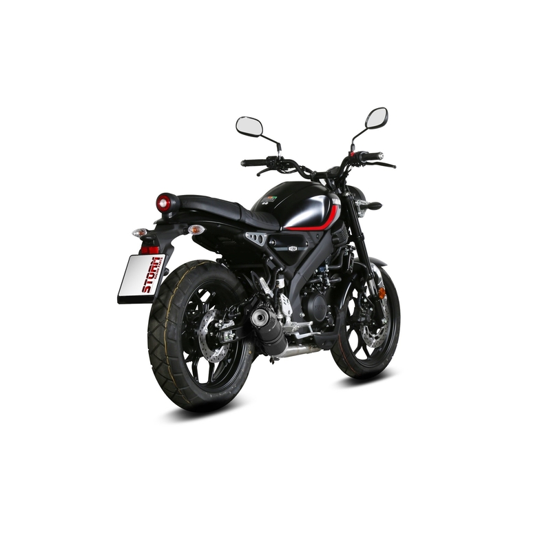 Full exhaust system 1x1 STORM GP Black with carbon cap