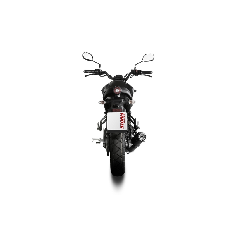 Full exhaust system 1x1 STORM GP Black with carbon cap