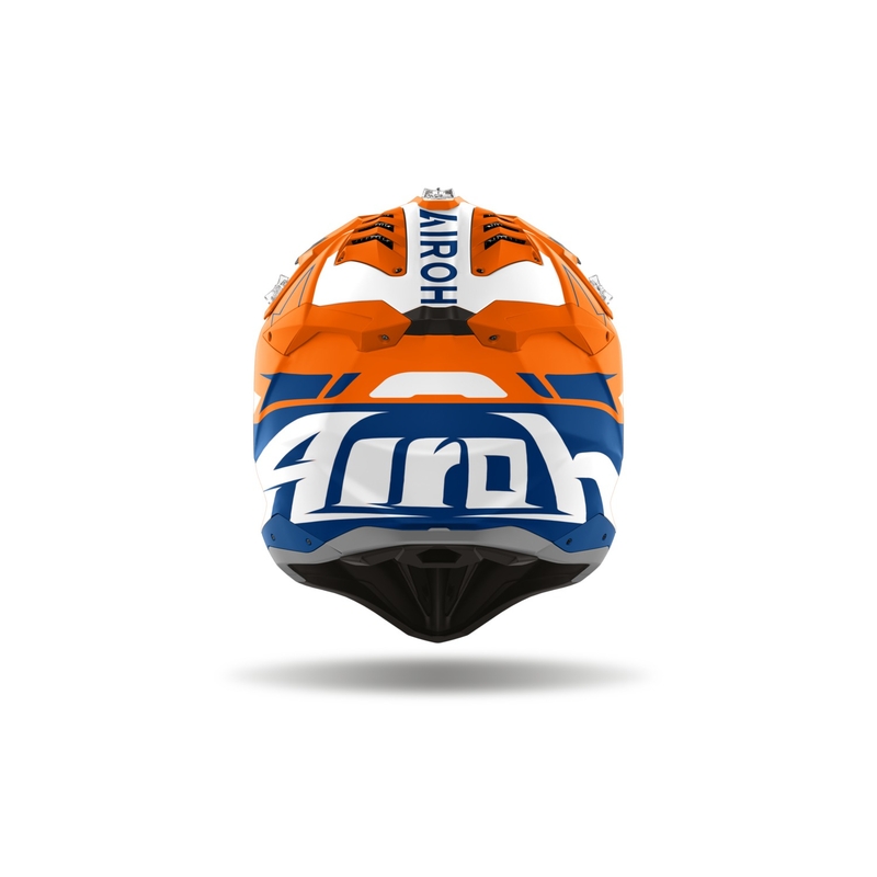 Kask motocrossowy Airoh Aviator 3 Spin fluo pomarańczowy mat