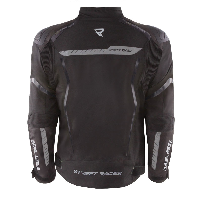 Kurtka motocyklowa Street Racer Flex EVO w kolorze czarnym