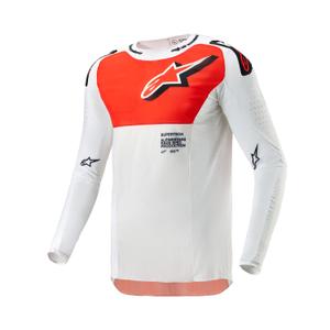 Motokrosový dres Alpinestars Supertech Ward 2024 bílo-oranžový