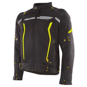 Kurtka motocyklowa Street Racer Flex EVO w kolorze czarno-fluo żółtym