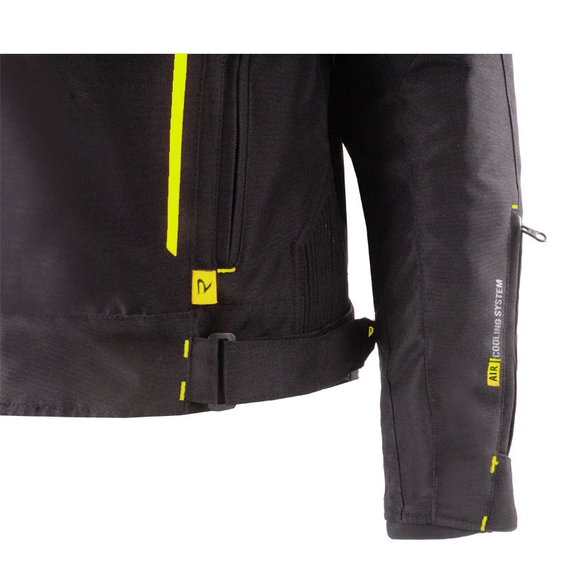 Kurtka motocyklowa Street Racer Flex EVO czarno-fluo-żółta