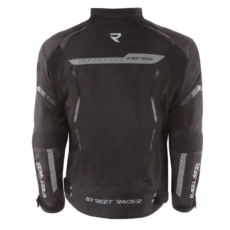 Kurtka motocyklowa Street Racer Flex w kolorze czarnym