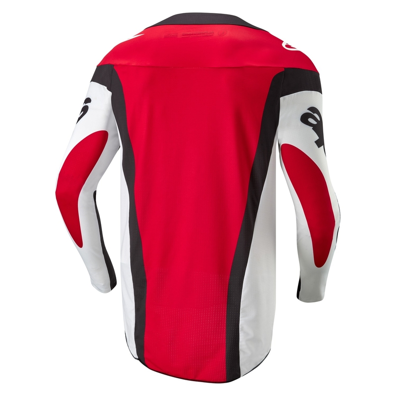 Koszulka motocrossowa Alpinestars Techstar Ocuri czerwono-biało-czarna