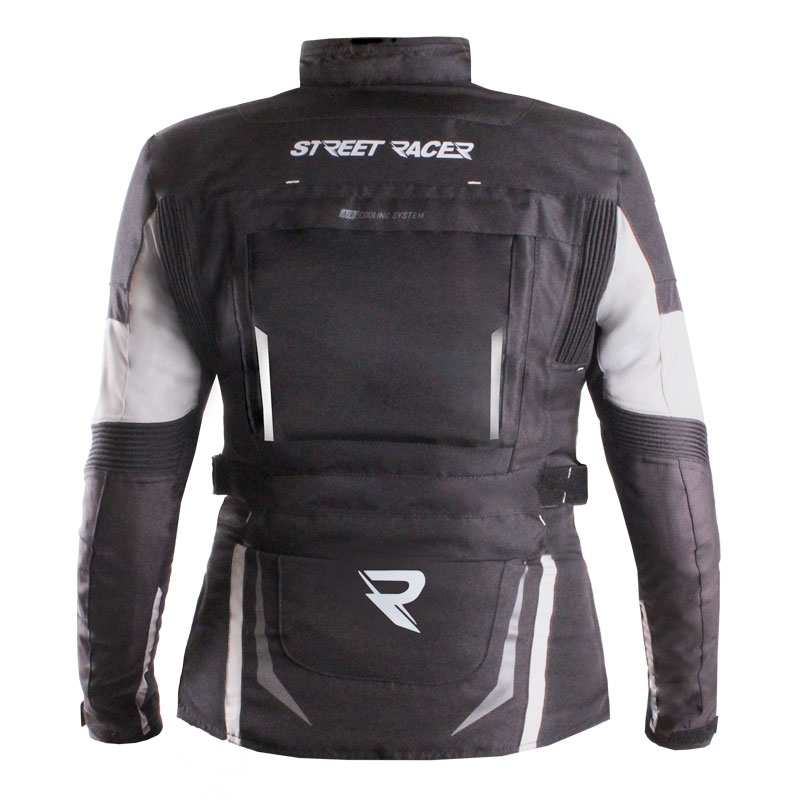 Kurtka motocyklowa damska Street Racer Hilax czarno-szara
