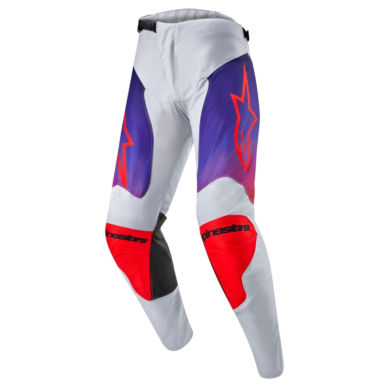 Spodnie motocrossowe Alpinestars Racer Hoen szaro-niebiesko-pomarańczowe
