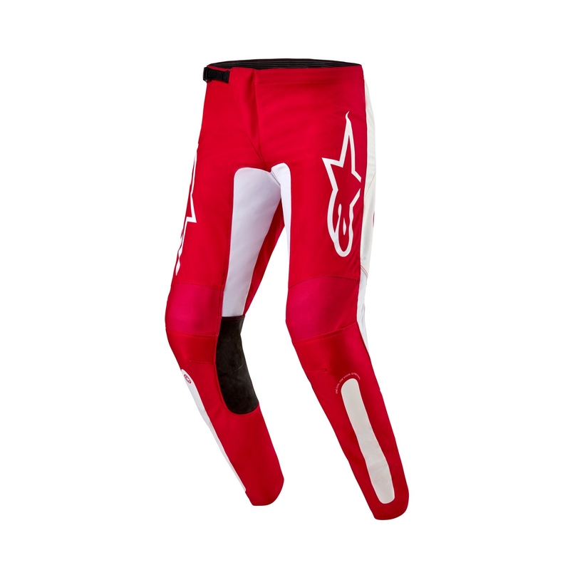 Spodnie motocrossowe Alpinestars Fluid Lurv 2024 czerwono-białe wyprzedaż