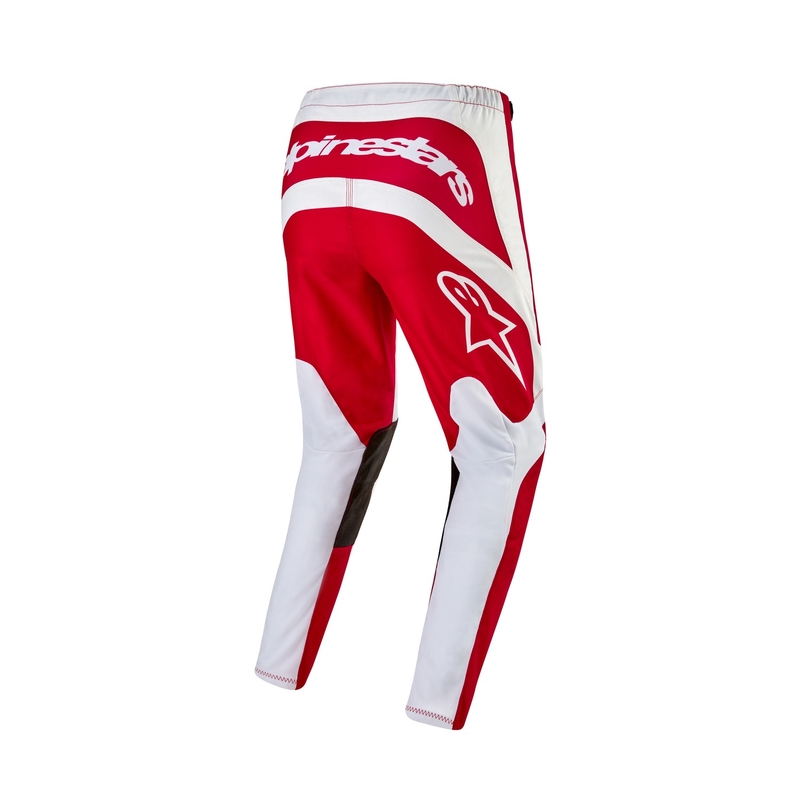 Spodnie motocrossowe Alpinestars Fluid Lurv 2024 czerwono-białe wyprzedaż