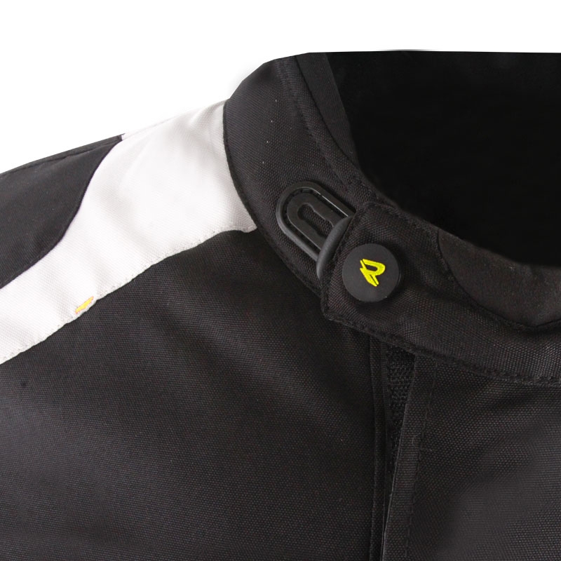 Kurtka motocyklowa Street Racer Hilax czarno-szaro-fluo-żółta
