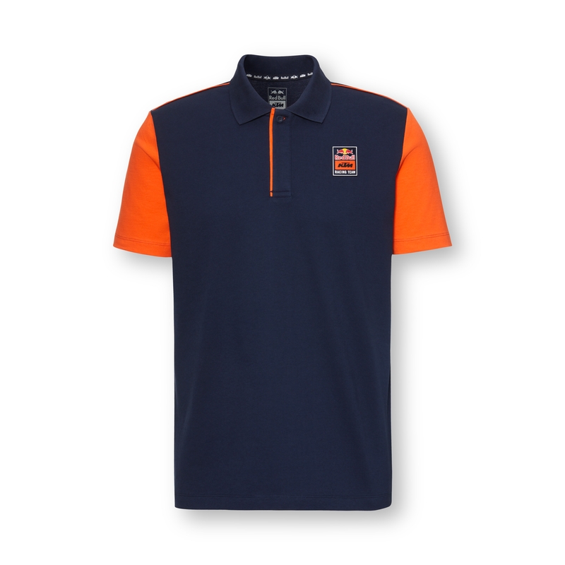 Polo triko KTM Apex modro-oranžové wyprzedaż