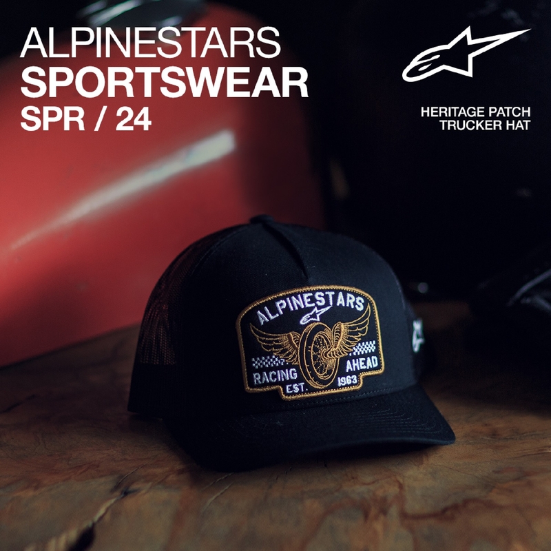 Czapka Alpinestars Heritage Patcher czarno-czarna