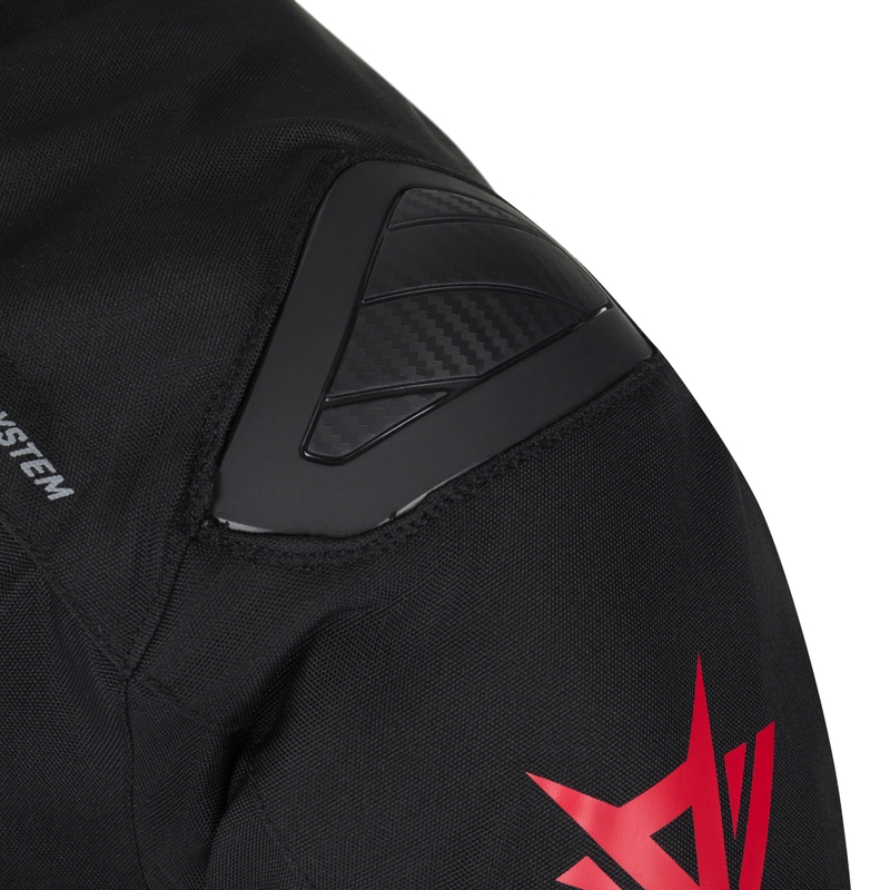 Kurtka motocyklowa RSA Rider w kolorze czarnym, białym i fluorescencyjnym żółtym