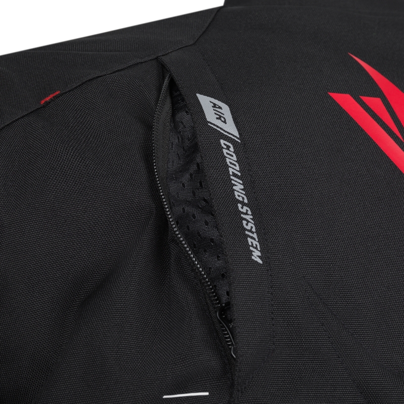 Kurtka motocyklowa RSA Rider w kolorze czarnym, białym i fluorescencyjnym żółtym