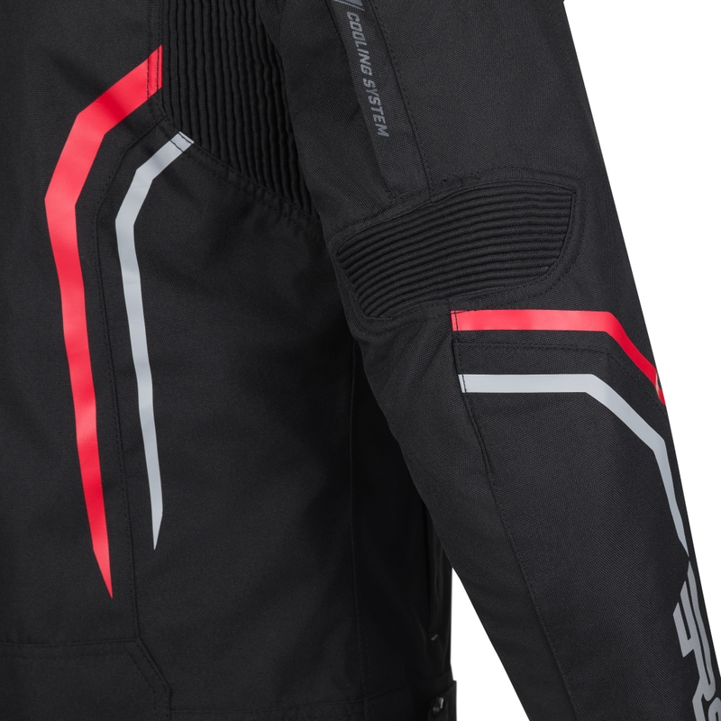 Kurtka motocyklowa RSA Compact 2 czarno-szaro-fluo-żółta