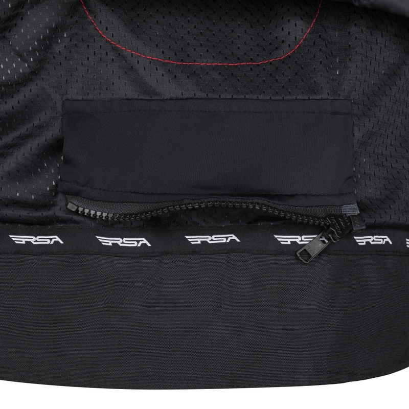 Kurtka motocyklowa RSA Compact 2 czarno-szaro-fluo-żółta