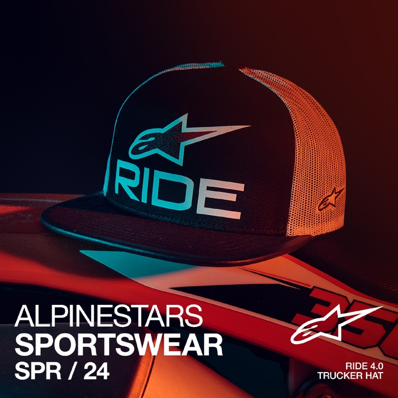 Czapka Alpinestars Ride 4.0 ER czarno-biało-czerwona