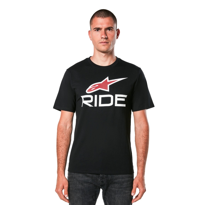 Tričko Alpinestars Ride 4.0 CSF černo-bílo-červené