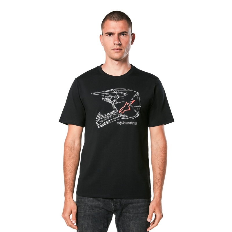 Tričko Alpinestars MX Helmet CSF černé