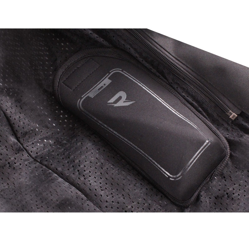 Kurtka motocyklowa Street Racer Evans Air w kolorze czarno-czerwonym