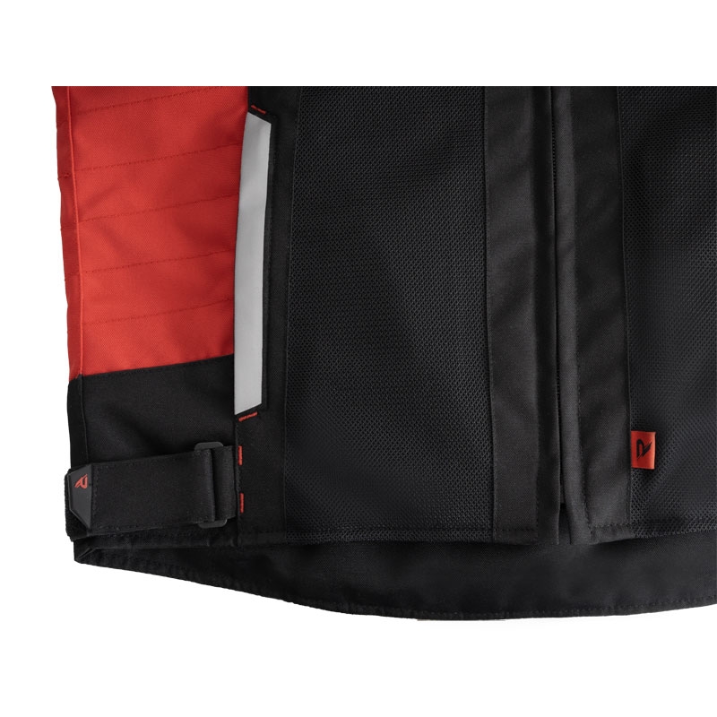 Kurtka motocyklowa Street Racer Evans Air w kolorze czarno-czerwonym