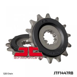 Front sprocket JT JTF 1447-14RB 14T, 520 rubber cushioned
