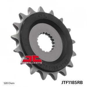 Front sprocket JT JTF 1185-17RB 17T, 520 rubber cushioned