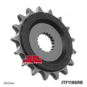Front sprocket JT JTF 1186-16RB 16T, 525 rubber cushioned
