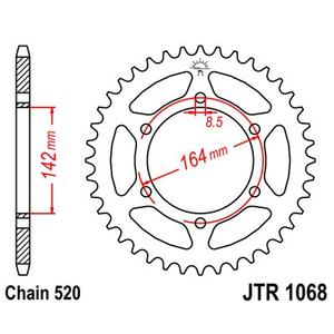 Rear sprocket JT JTR 1068-46 46T, 520