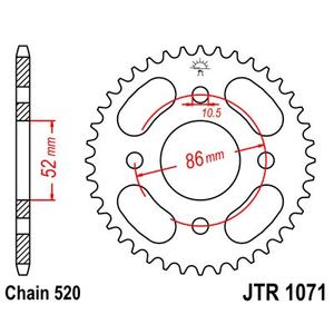 Rear sprocket JT JTR 1071-30 30T, 520