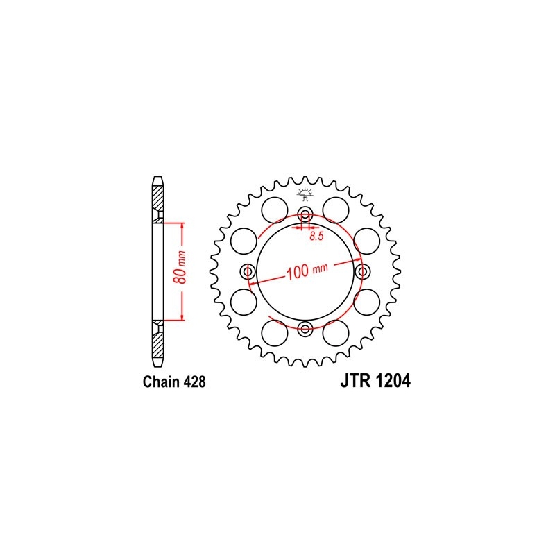Rear sprocket JT 50T, 428 wyprzedaż