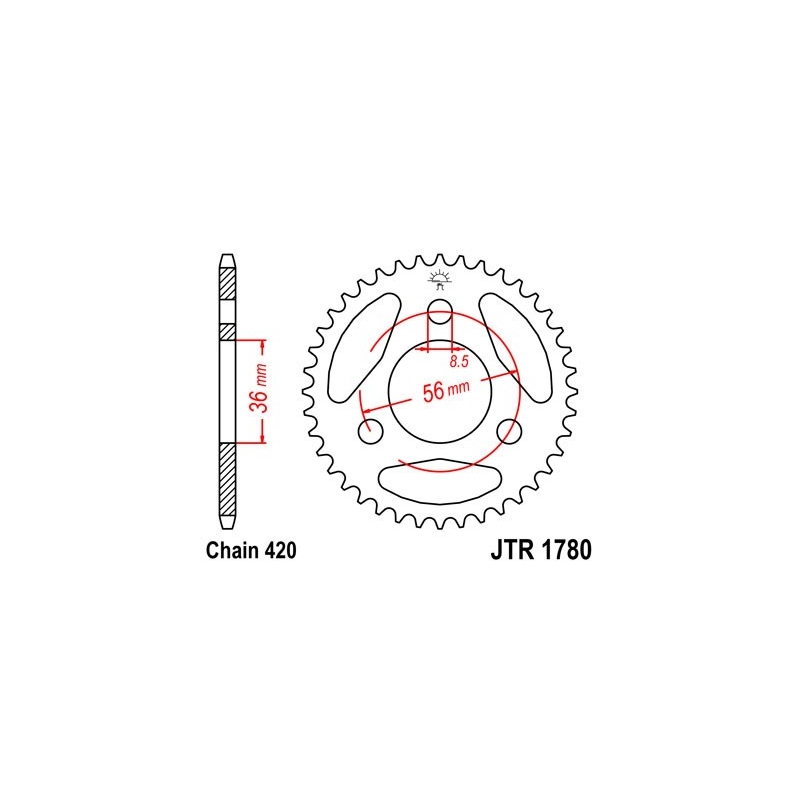 Rear sprocket JT 28T, 420 wyprzedaż