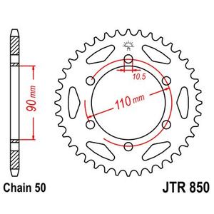 Rear sprocket JT JTR 850-31 31T, 530