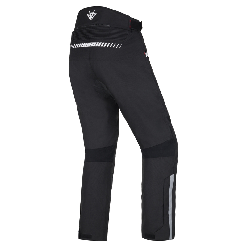 Spodnie motocyklowe RSA Rider czarno-białe