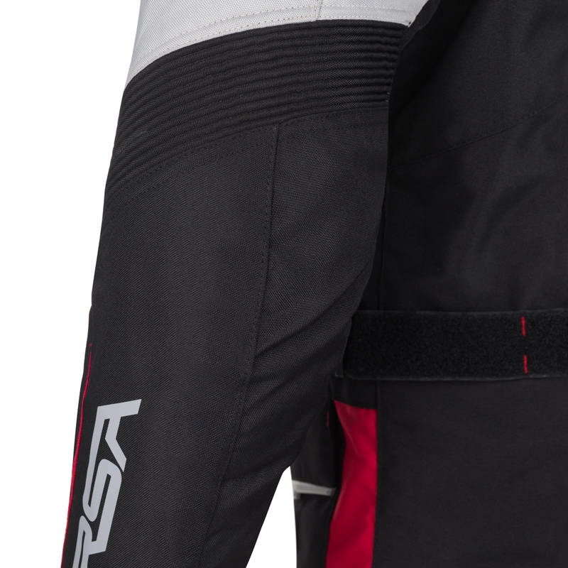 Kurtka motocyklowa RSA EXO 2 czarno-szaro-czerwona