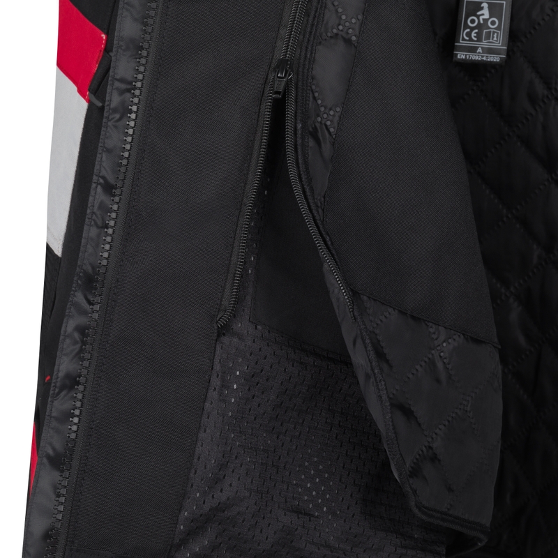 Kurtka motocyklowa RSA EXO 2 czarno-szaro-czerwona