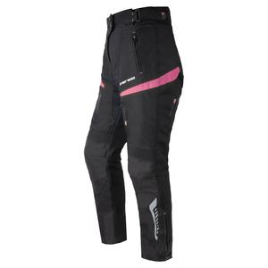 Damskie spodnie motocyklowe Street Racer Vix czarno-różowe.