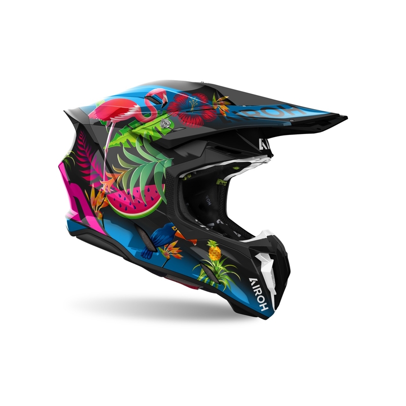Kask motocrossowy Airoh Twist 3 Amazonia błyszczący