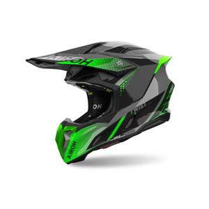 Motokrosová helma Airoh Twist 3 Shard 2024 lesklá zelená
