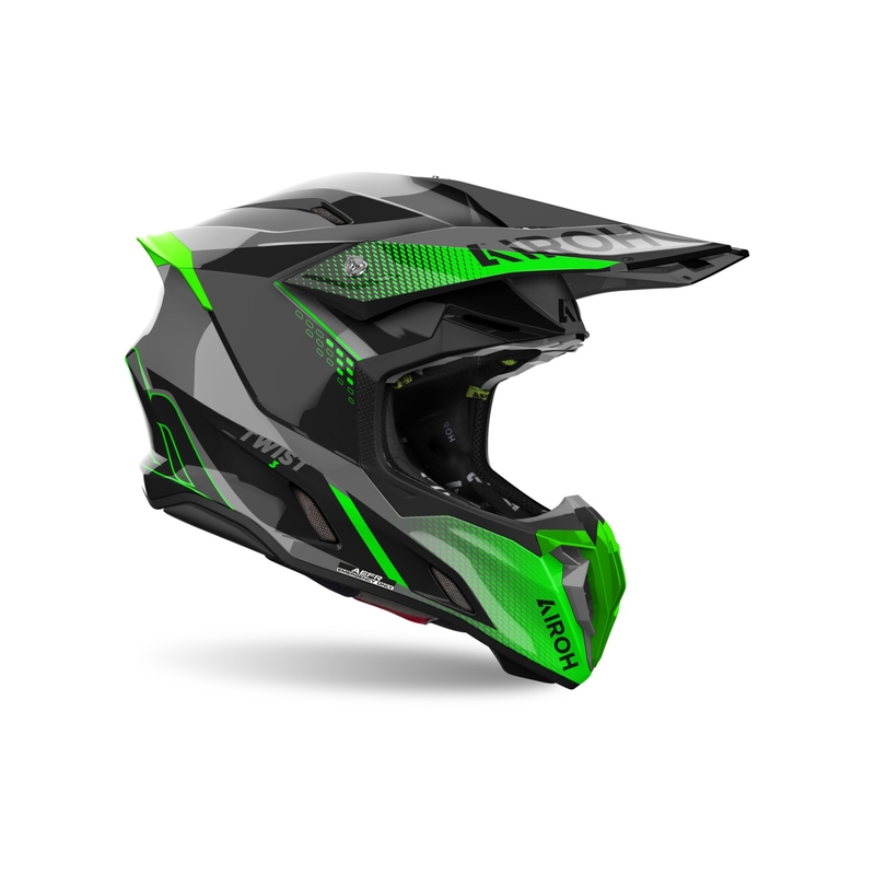 Kask motocrossowy Airoh Twist 3 Shard błyszczący zielony