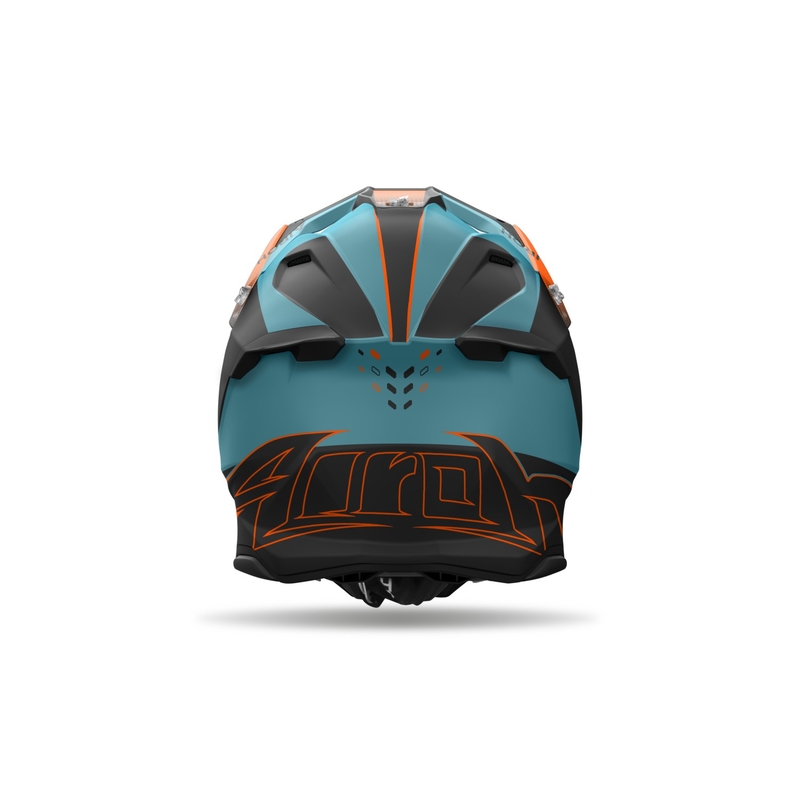 Kask motocrossowy Airoh Twist 3 Shard matowy pomarańczowy