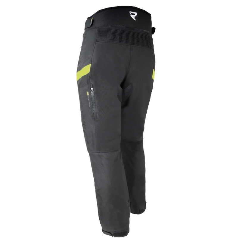 Damskie spodnie motocyklowe Street Racer Vix w kolorze czarno-fluo żółtym