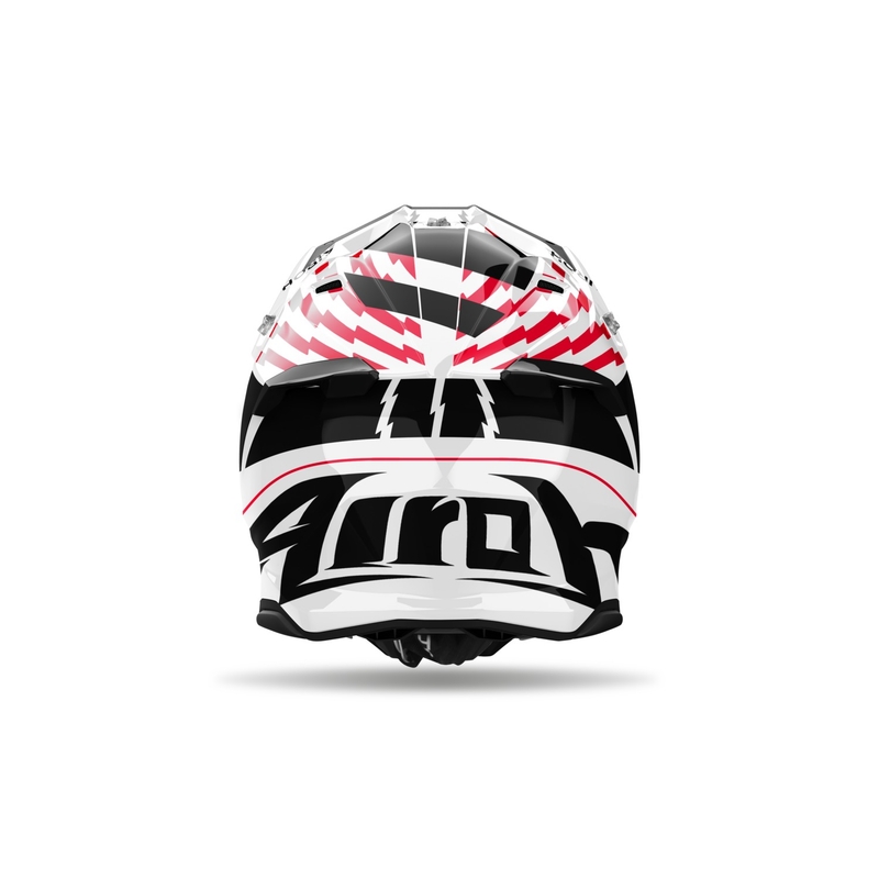 Kask motocrossowy Airoh Twist 3 Thunder błyszczący czerwony