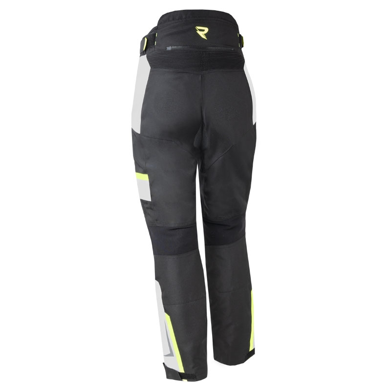 Damskie spodnie motocyklowe Street Racer Hilax czarno-szaro-fluo żółte
