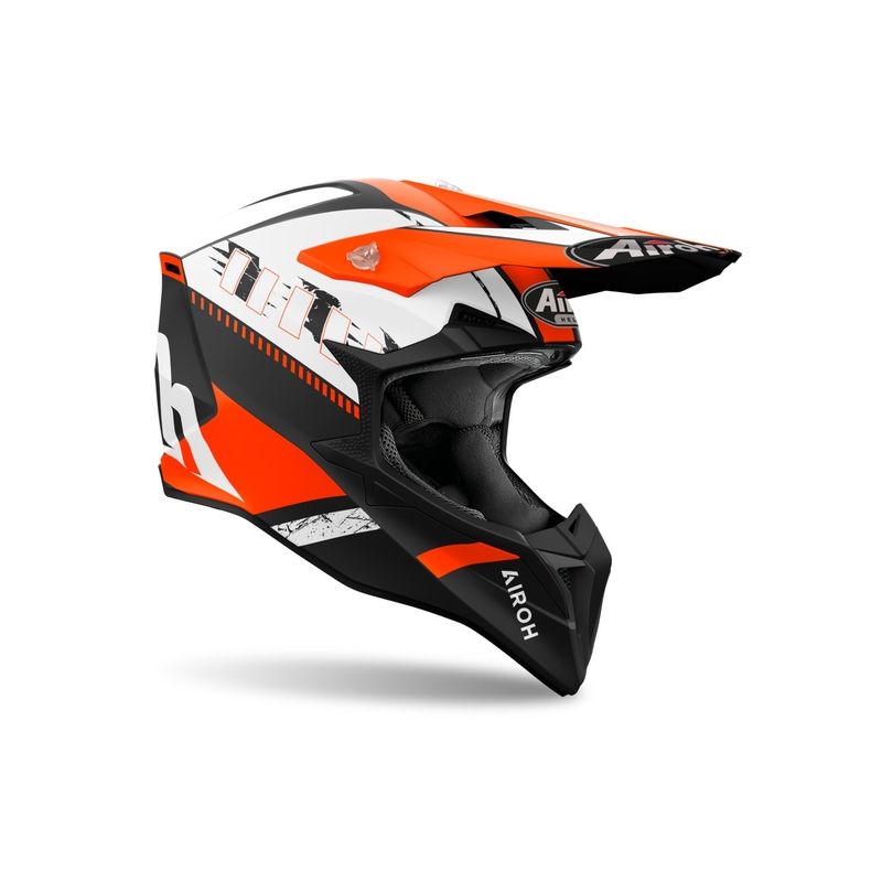 Kask motocrossowy Airoh Wraaap Feel  matowo-pomarańczowy